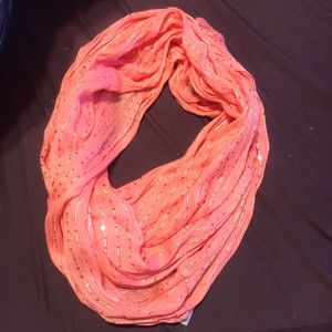 Pink sequin New York & Company scarf
